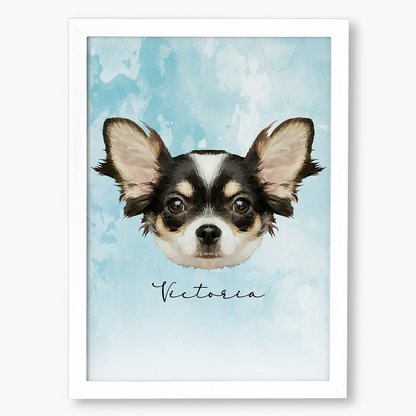 Cuadro Ilustración Rostro High Poly