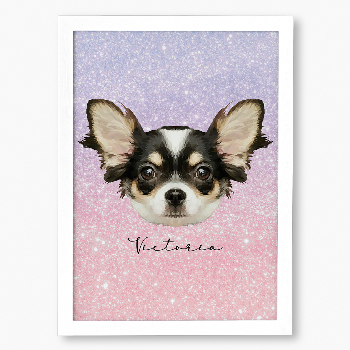 Cuadro Ilustración Rostro High Poly