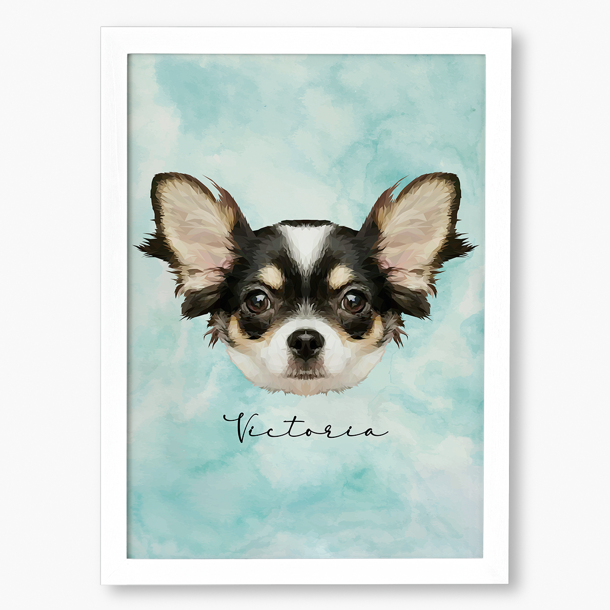 Cuadro Ilustración Rostro High Poly