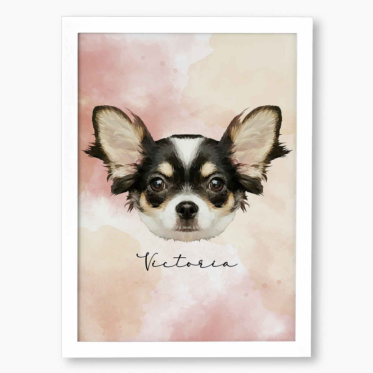 Cuadro Ilustración Rostro High Poly