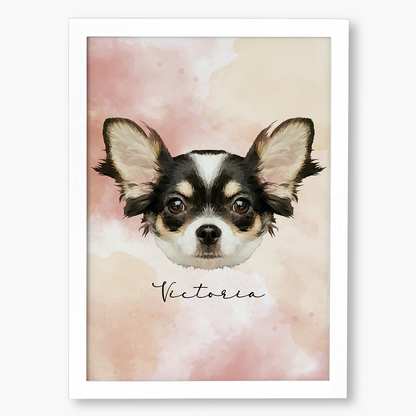 Cuadro Ilustración Rostro High Poly