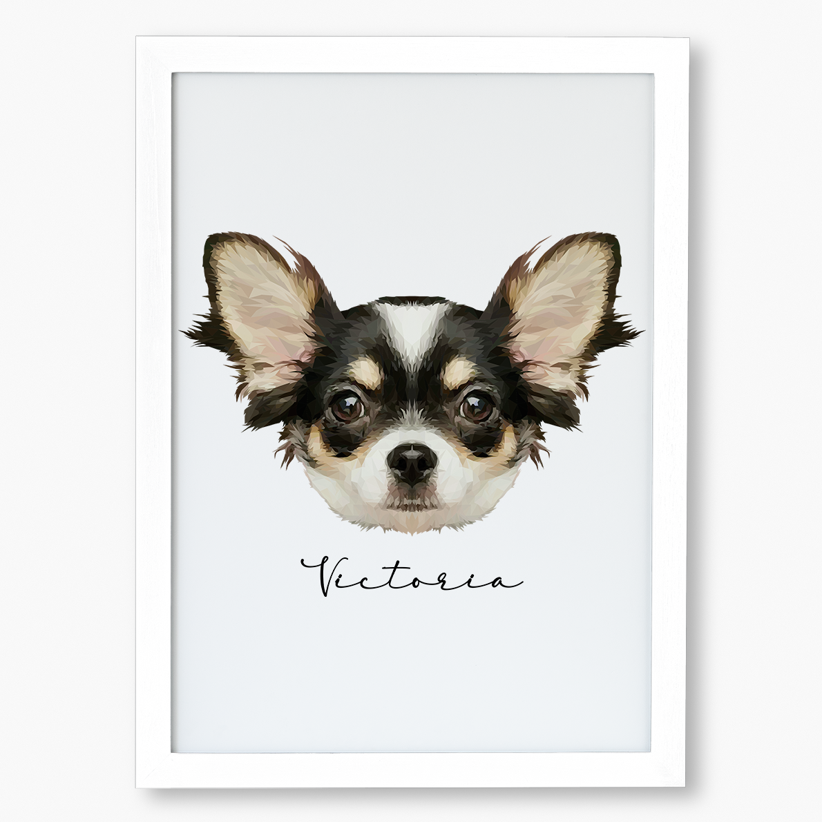 Cuadro Ilustración Rostro High Poly