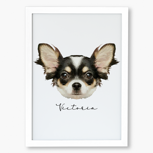 Cuadro Ilustración Rostro High Poly