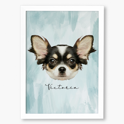 Cuadro Ilustración Rostro High Poly