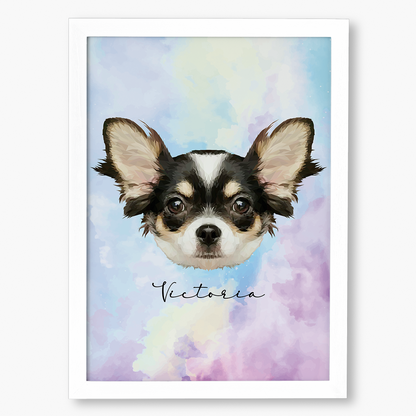 Cuadro Ilustración Rostro High Poly