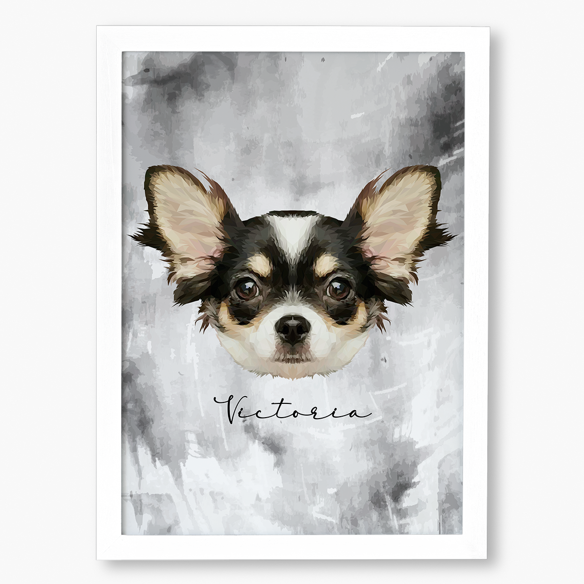 Cuadro Ilustración Rostro High Poly