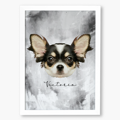 Cuadro Ilustración Rostro High Poly