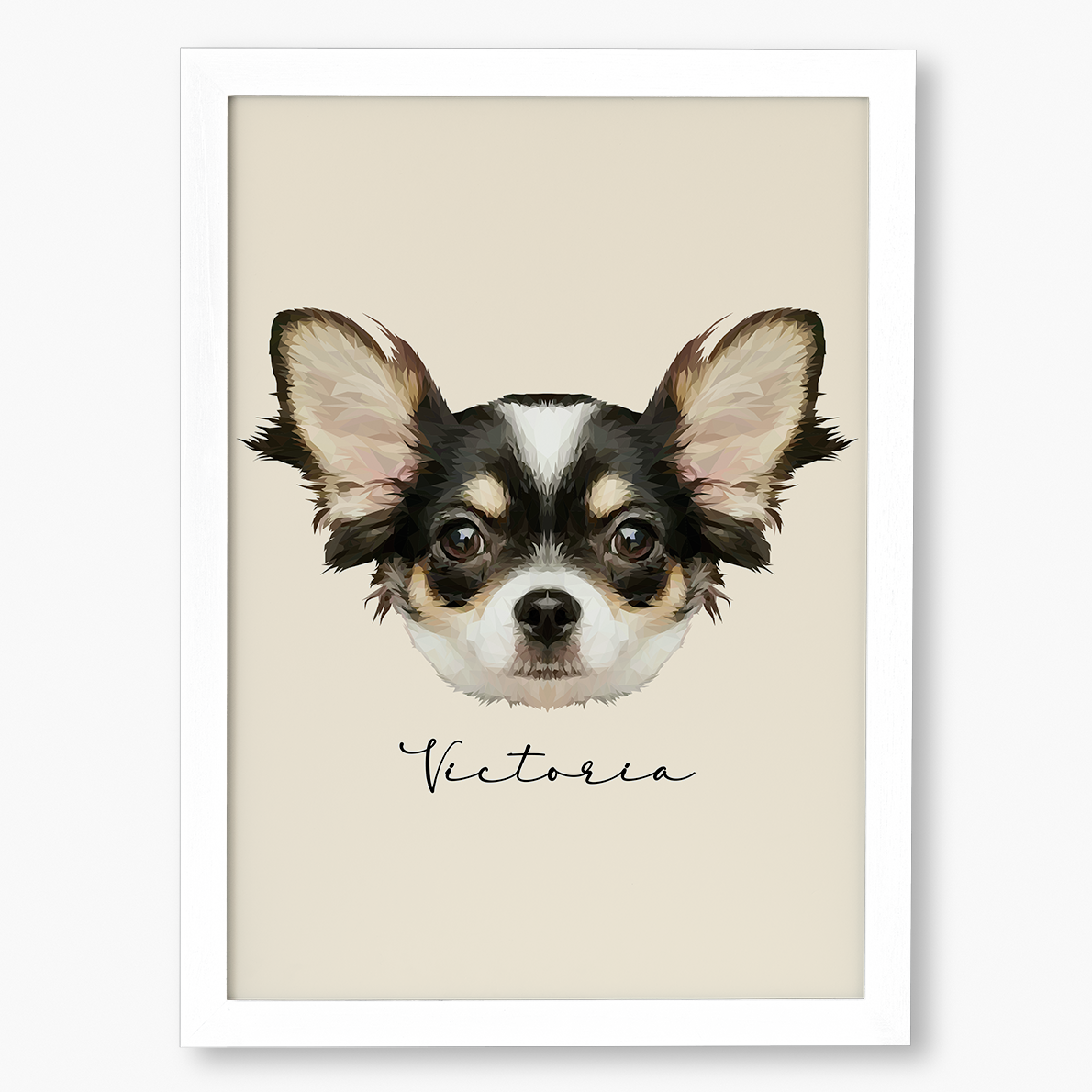 Cuadro Ilustración Rostro High Poly