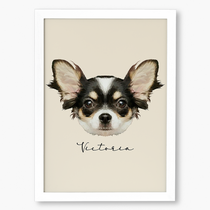 Cuadro Ilustración Rostro High Poly