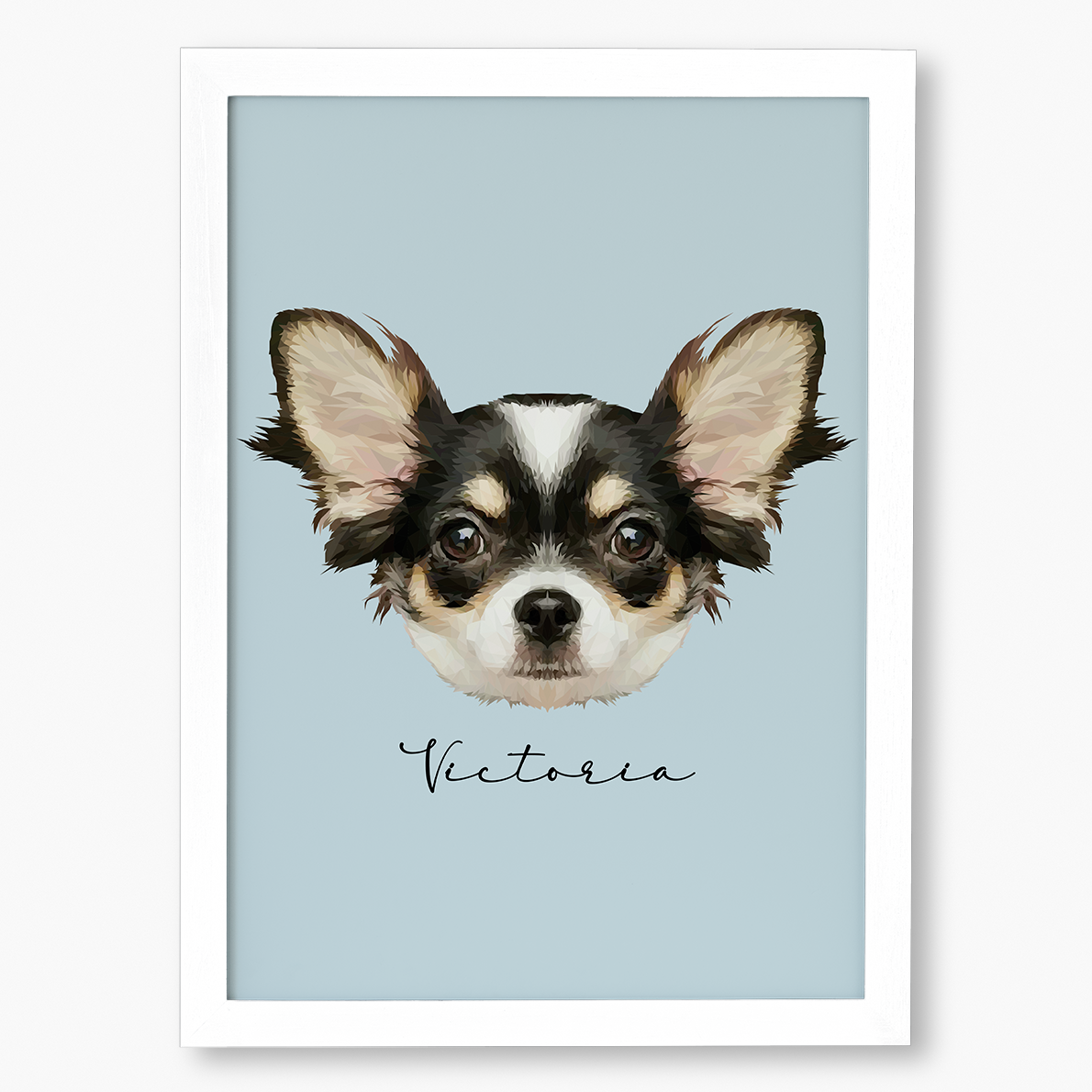 Cuadro Ilustración Rostro High Poly