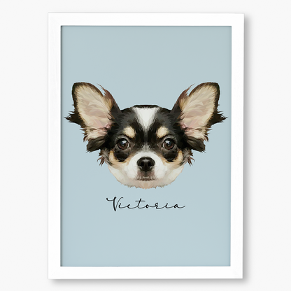 Cuadro Ilustración Rostro High Poly