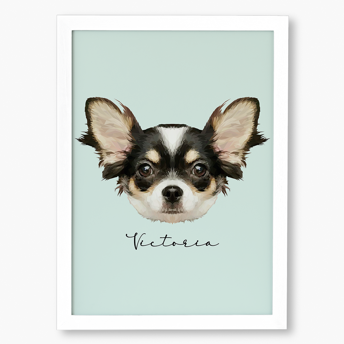 Cuadro Ilustración Rostro High Poly