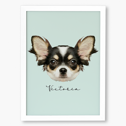 Cuadro Ilustración Rostro High Poly