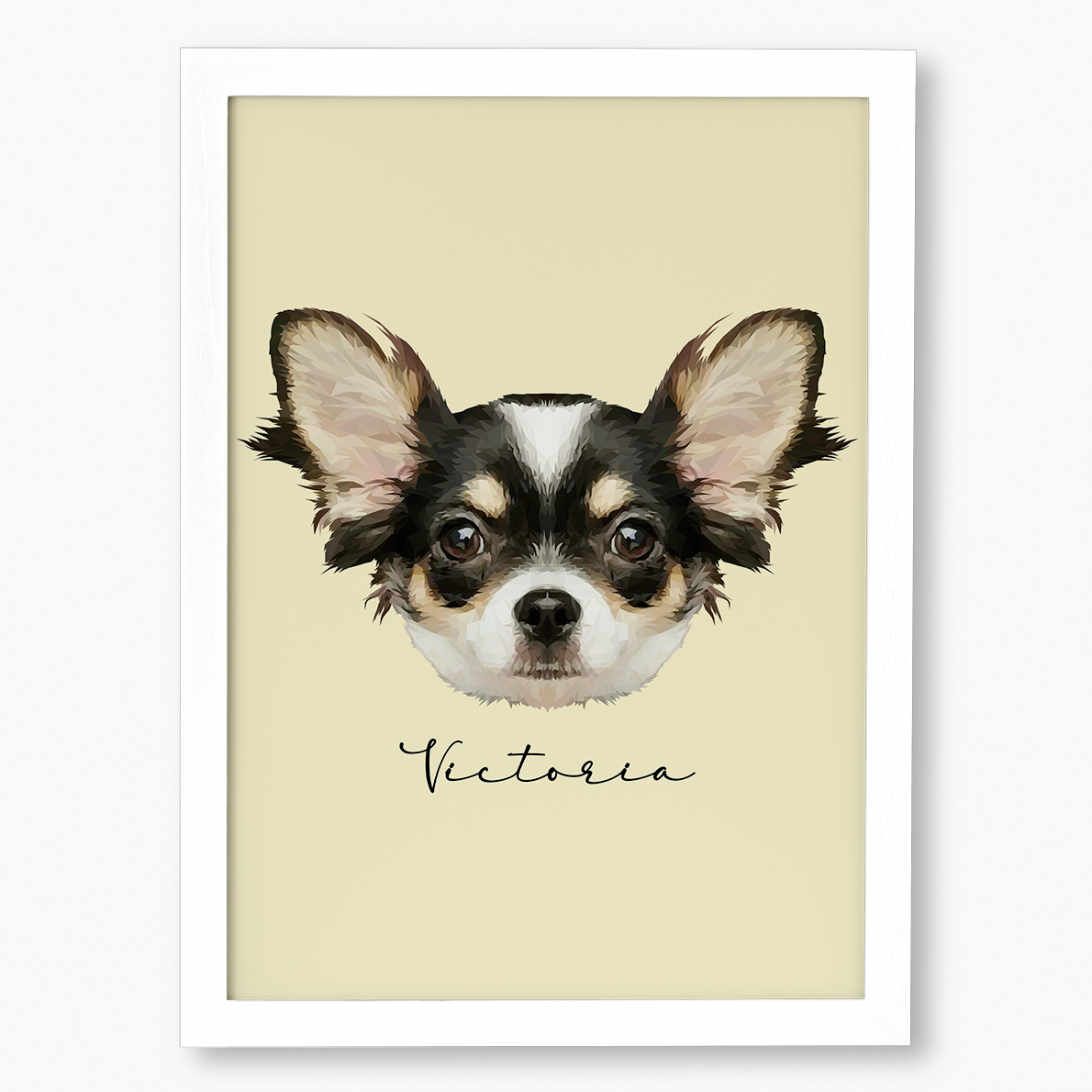 Cuadro Ilustración Rostro High Poly