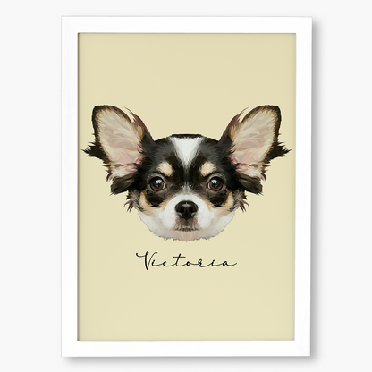 Cuadro Ilustración Rostro High Poly