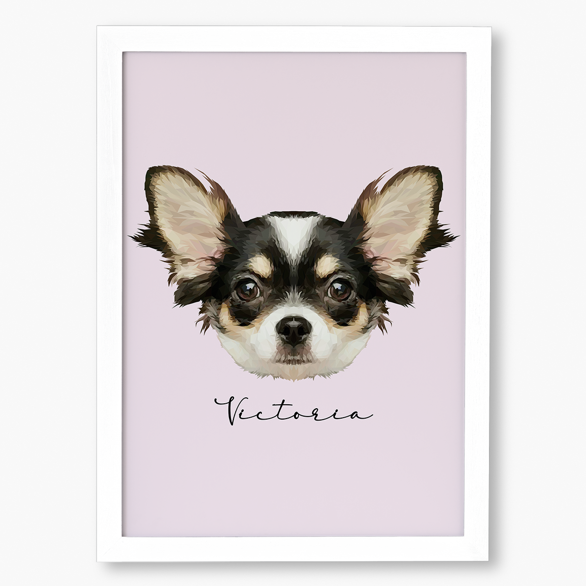 Cuadro Ilustración Rostro High Poly