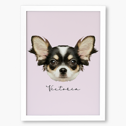 Cuadro Ilustración Rostro High Poly