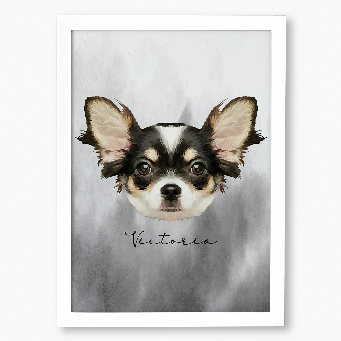 Cuadro Ilustración Rostro High Poly