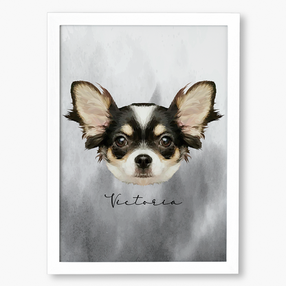 Cuadro Ilustración Rostro High Poly