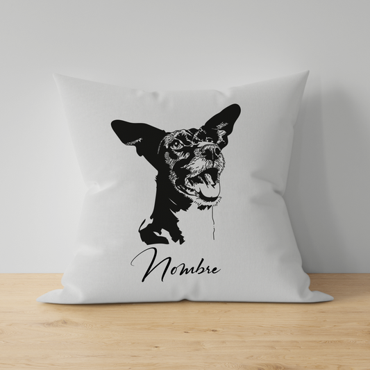 Cojín Personalizado Estilo Esténcil