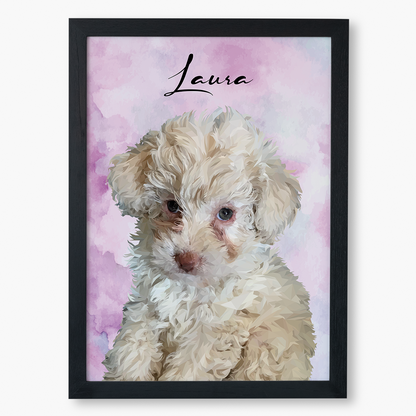 Cuadro Ilustración Busto High Poly