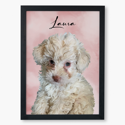 Cuadro Ilustración Busto High Poly