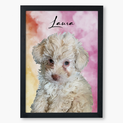 Cuadro Ilustración Busto High Poly