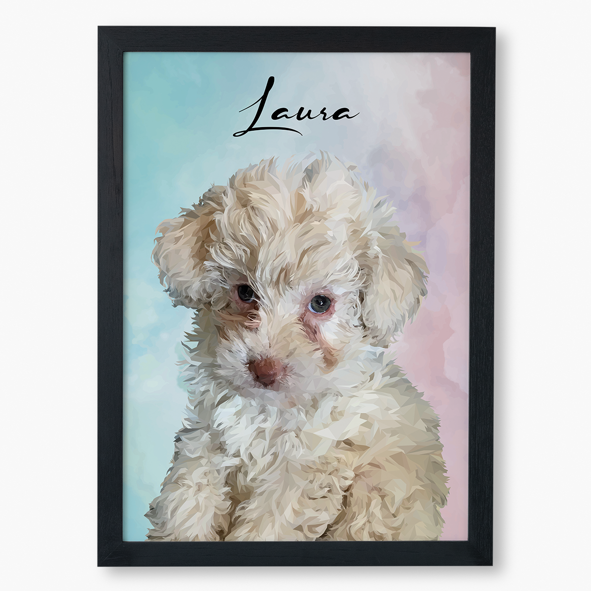 Cuadro Ilustración Busto High Poly