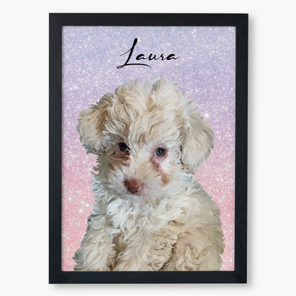 Cuadro Ilustración Busto High Poly