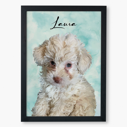 Cuadro Ilustración Busto High Poly