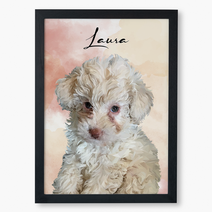 Cuadro Ilustración Busto High Poly