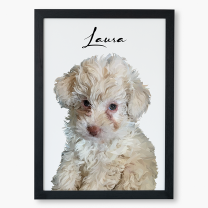 Cuadro Ilustración Busto High Poly