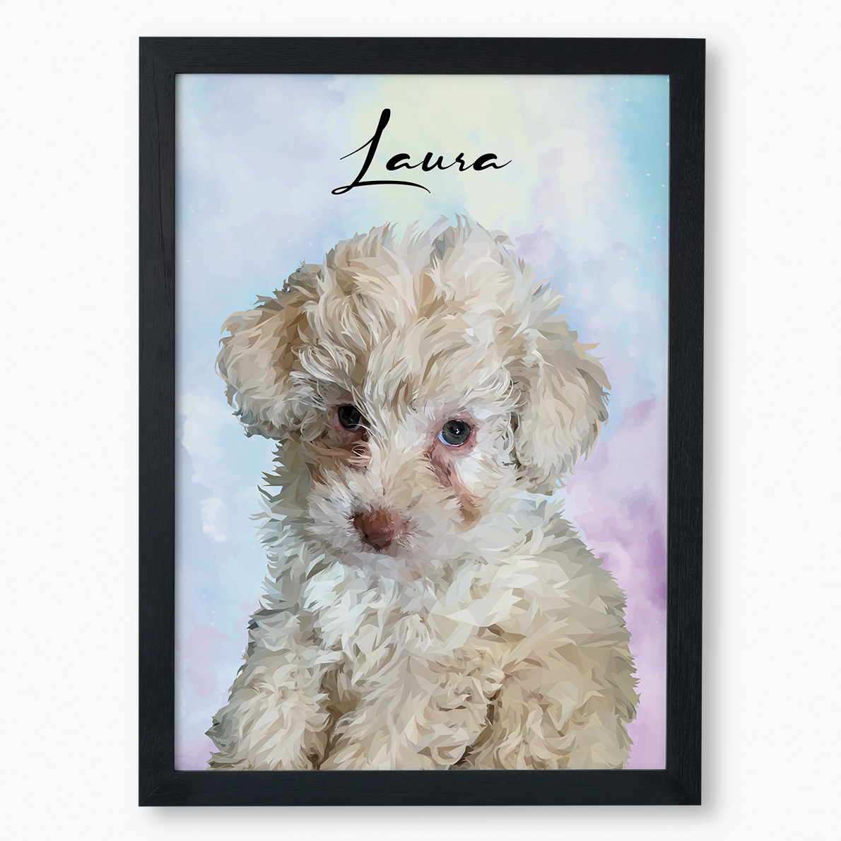 Cuadro Ilustración Busto High Poly