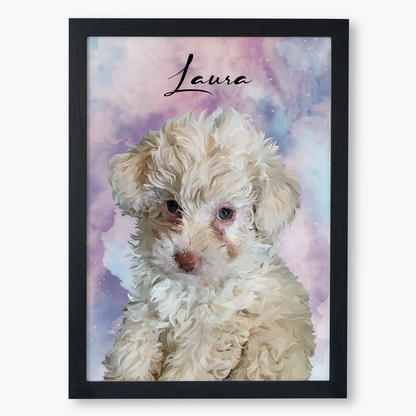 Cuadro Ilustración Busto High Poly