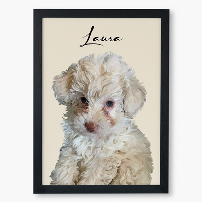 Cuadro Ilustración Busto High Poly