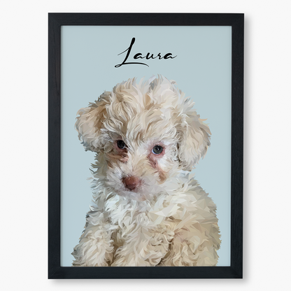 Cuadro Ilustración Busto High Poly