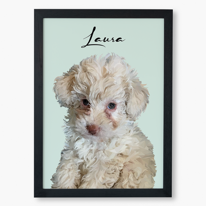 Cuadro Ilustración Busto High Poly