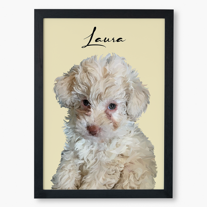 Cuadro Ilustración Busto High Poly