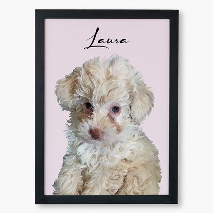 Cuadro Ilustración Busto High Poly