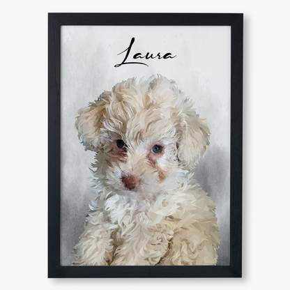 Cuadro Ilustración Busto High Poly