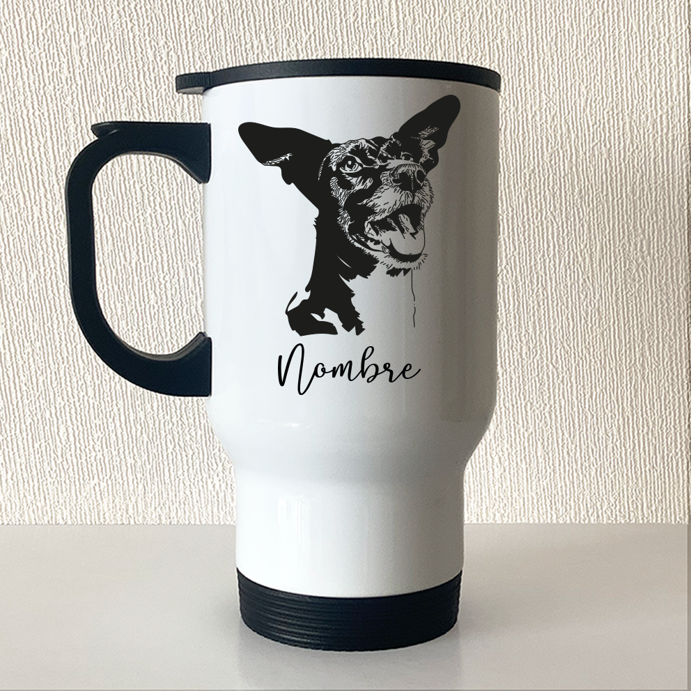 Mug Térmico Personalizado Estilo Estencil