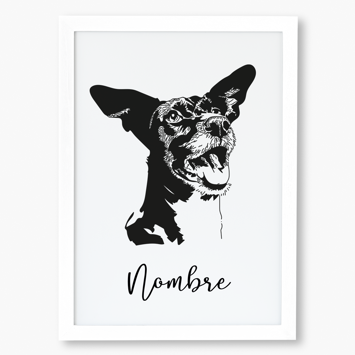 Cuadro Personalizado Estilo Esténcil