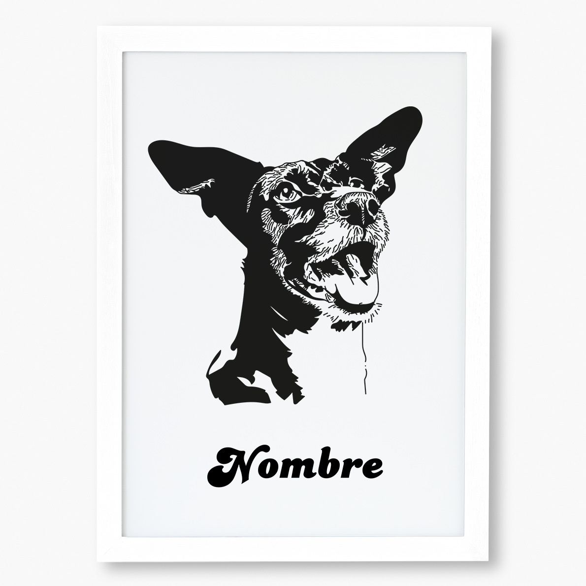 Cuadro Personalizado Estilo Esténcil