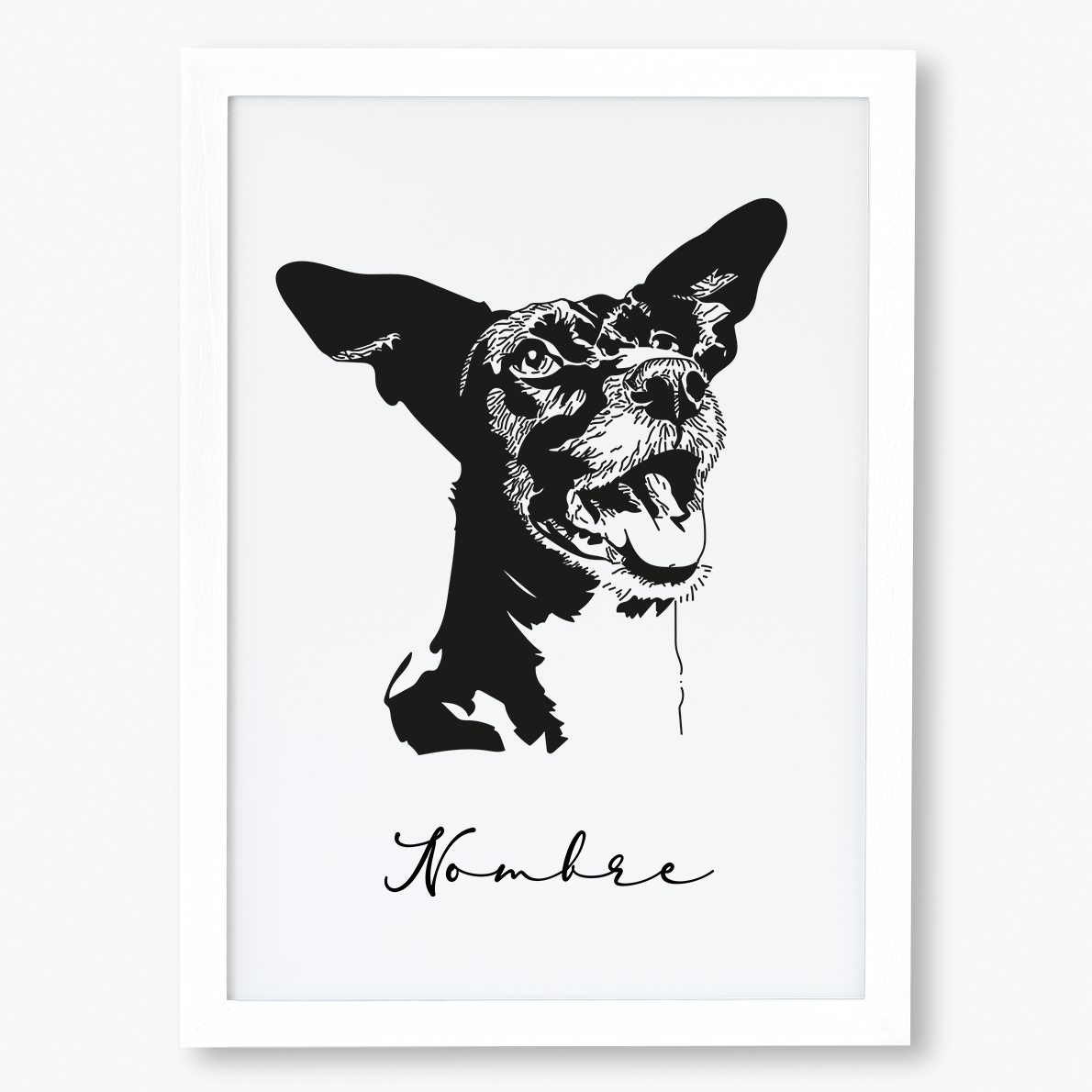 Cuadro Personalizado Estilo Esténcil