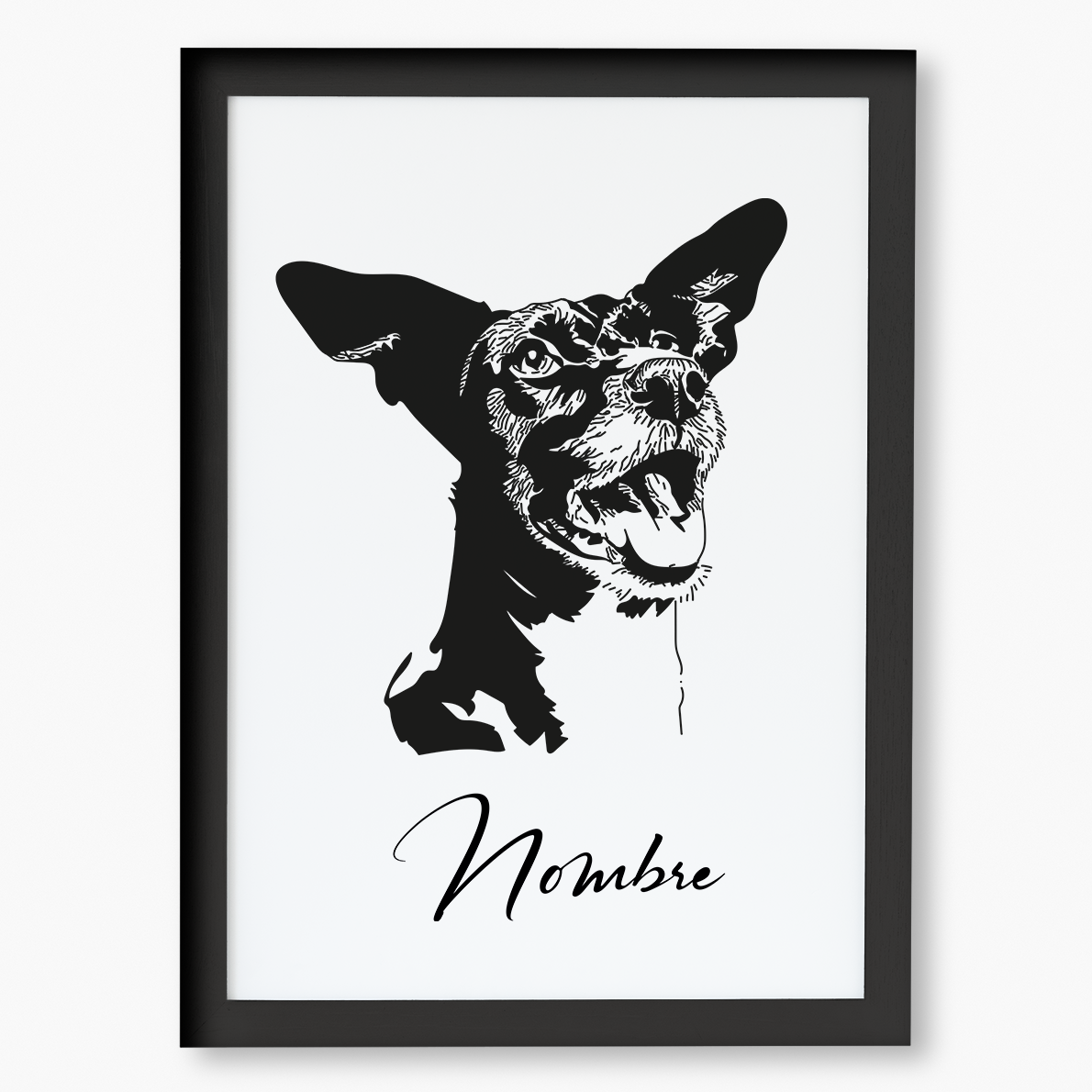 Cuadro Personalizado Estilo Esténcil