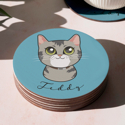 Pack Posavasos Personalizados Estilo Caricatura