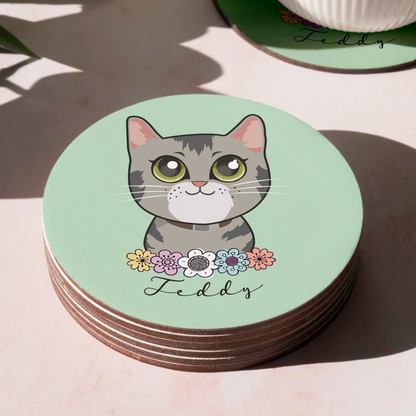 Pack Posavasos Personalizados Estilo Caricatura