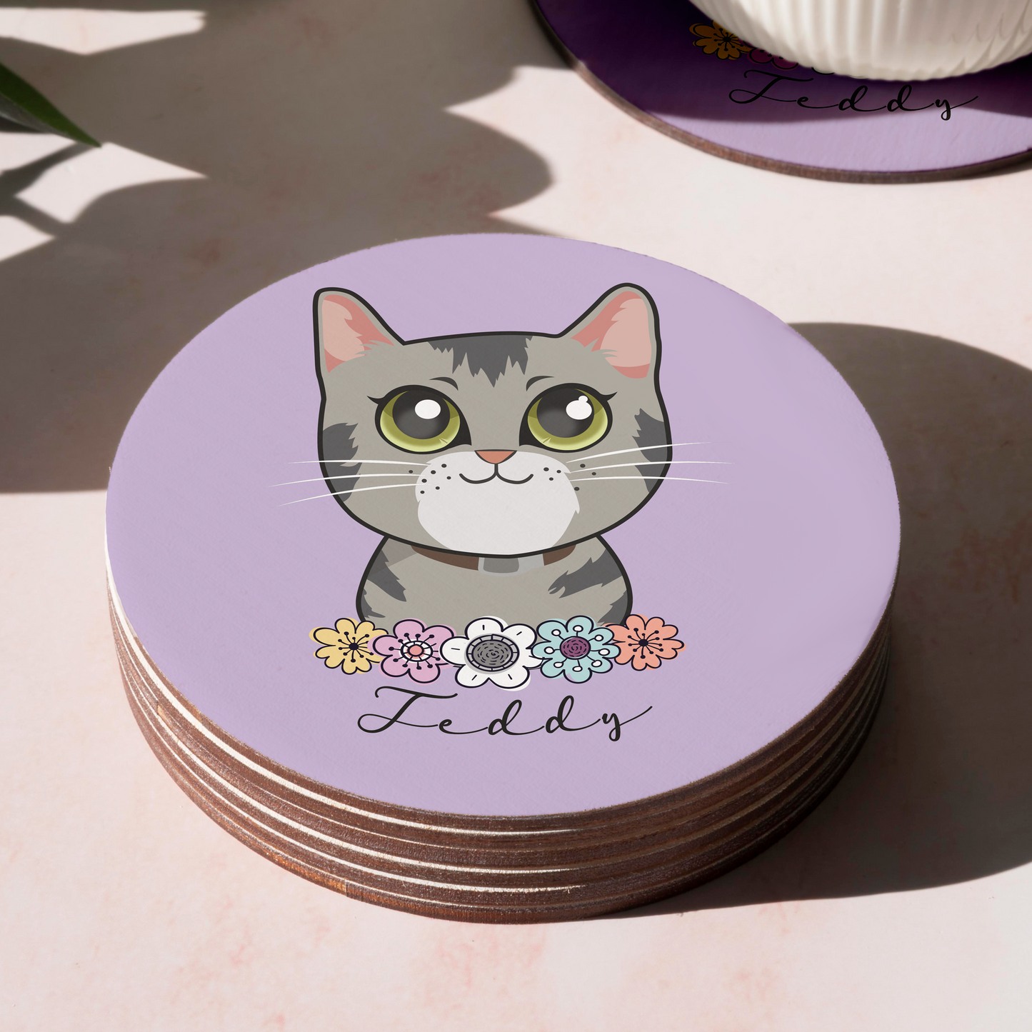 Pack Posavasos Personalizados Estilo Caricatura