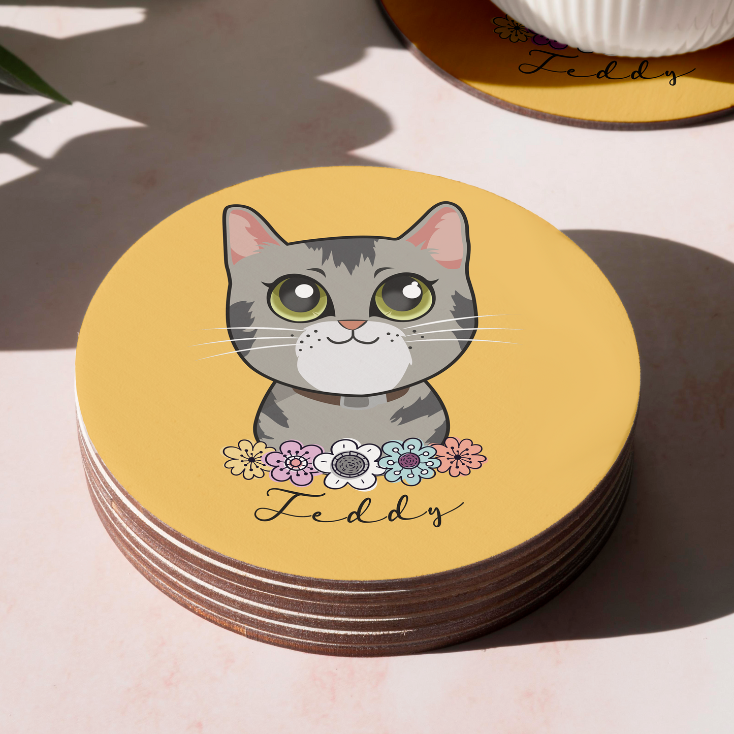 Pack Posavasos Personalizados Estilo Caricatura