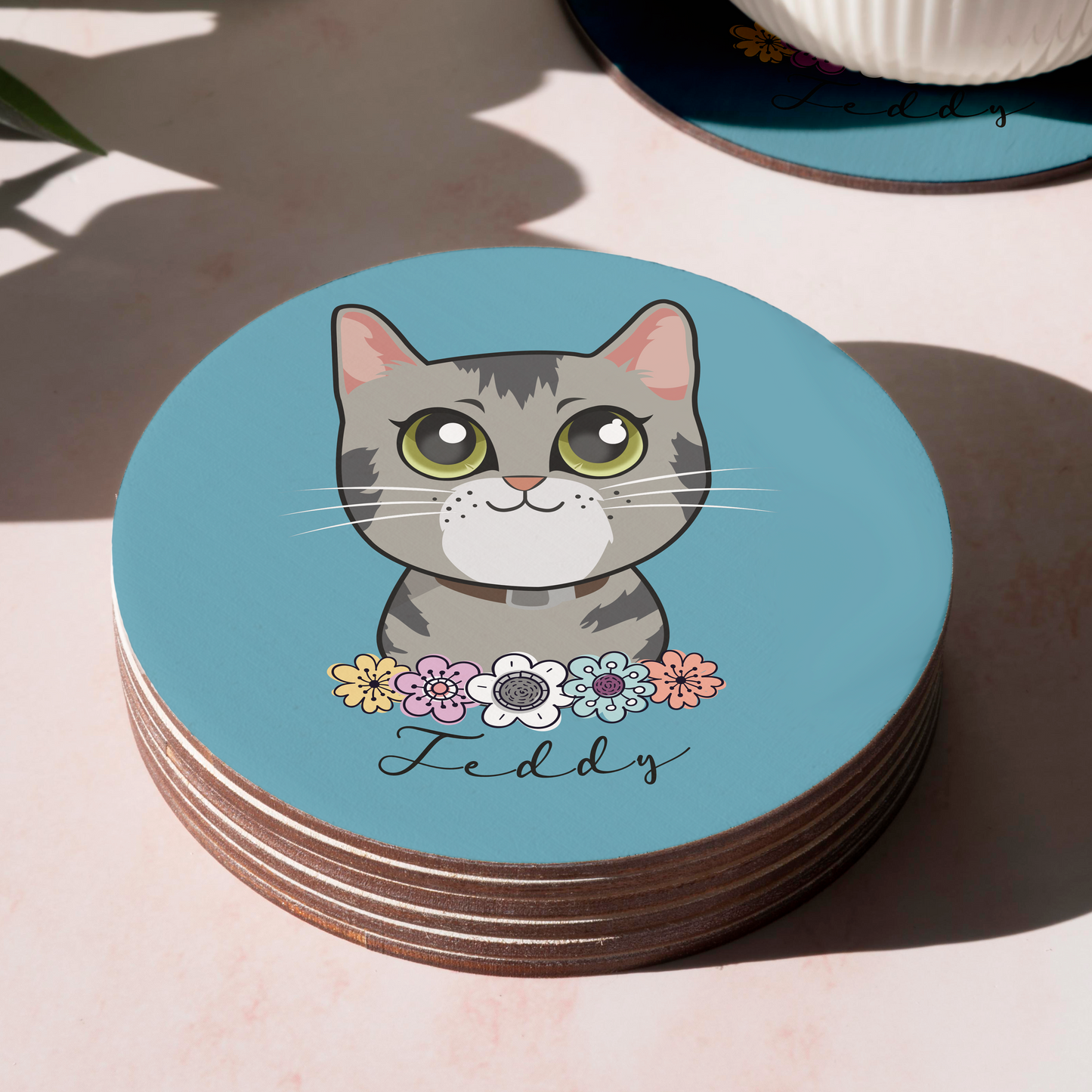 Pack Posavasos Personalizados Estilo Caricatura